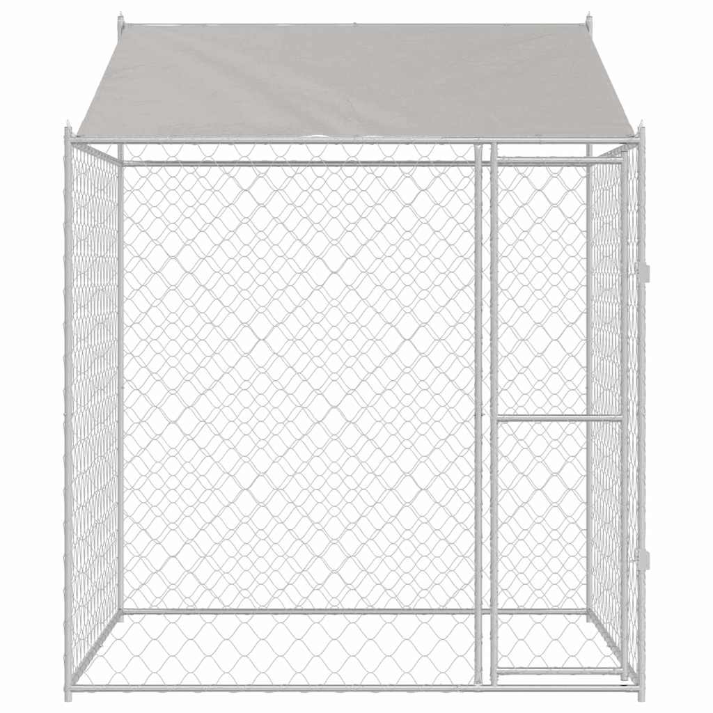 vidaXL Hondenbench 200 x 200 x 258 cm Staal en PE