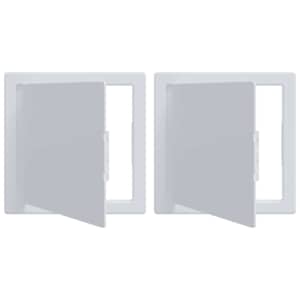 vidaXL Ligip&auml;&auml;su paneelid 2 tk Valge 15 x 15 cm ABS Plastik