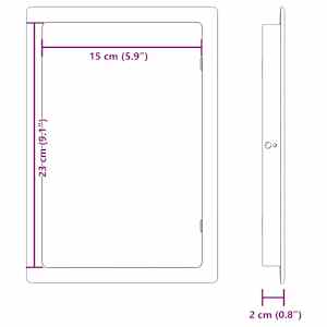 Přístupové panely 2 pcs Bílá 15 x 23 cm ABS plast - obrázek 10