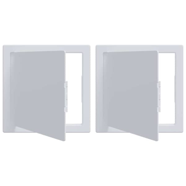 vidaXL Ligip&auml;&auml;su paneelid 2 tk Valge 20 x 20 cm ABS Plastik