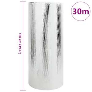 Reflexní fólie za radiátor Stříbrná 30 x 0.6 m Polyethylen - obrázek 3