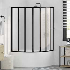 Tuš stena Drugo Črna 168 x 140 cm Aluminij