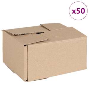 Skládací box 50 pcs Přírodní 20 x 15 x 10 cm Lepenka - obrázek 2