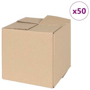 Skládací box 50 pcs Přírodní 20 x 20 x 20 cm Lepenka - obrázek 2