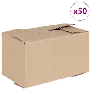 Skládací box 50 pcs Přírodní 24 x 13 x 13 cm Lepenka - obrázek 2