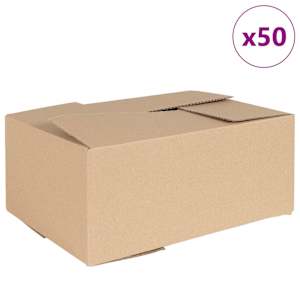 Skládací box 50 pcs Přírodní 35 x 24 x 15 cm Lepenka - obrázek 2