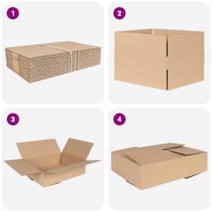 Skládací box 50 pcs Přírodní 40 x 30 x 10 cm Lepenka - obrázek 6