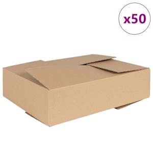 Skládací box 50 pcs Přírodní 40 x 30 x 10 cm Lepenka - obrázek 2