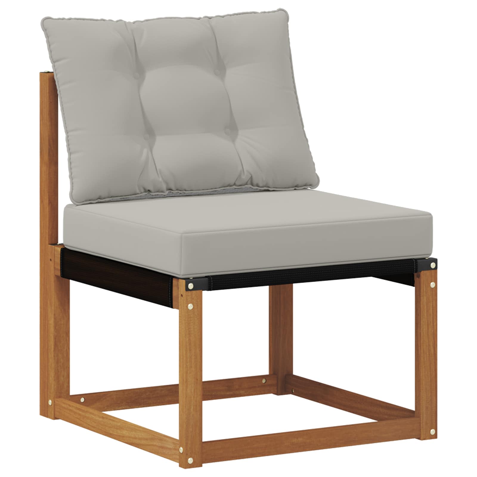 Thumbnail - vidaXL Outdoor-Sofagarnitur mit Kissen 4 pcs Natürlich und Hellgrau