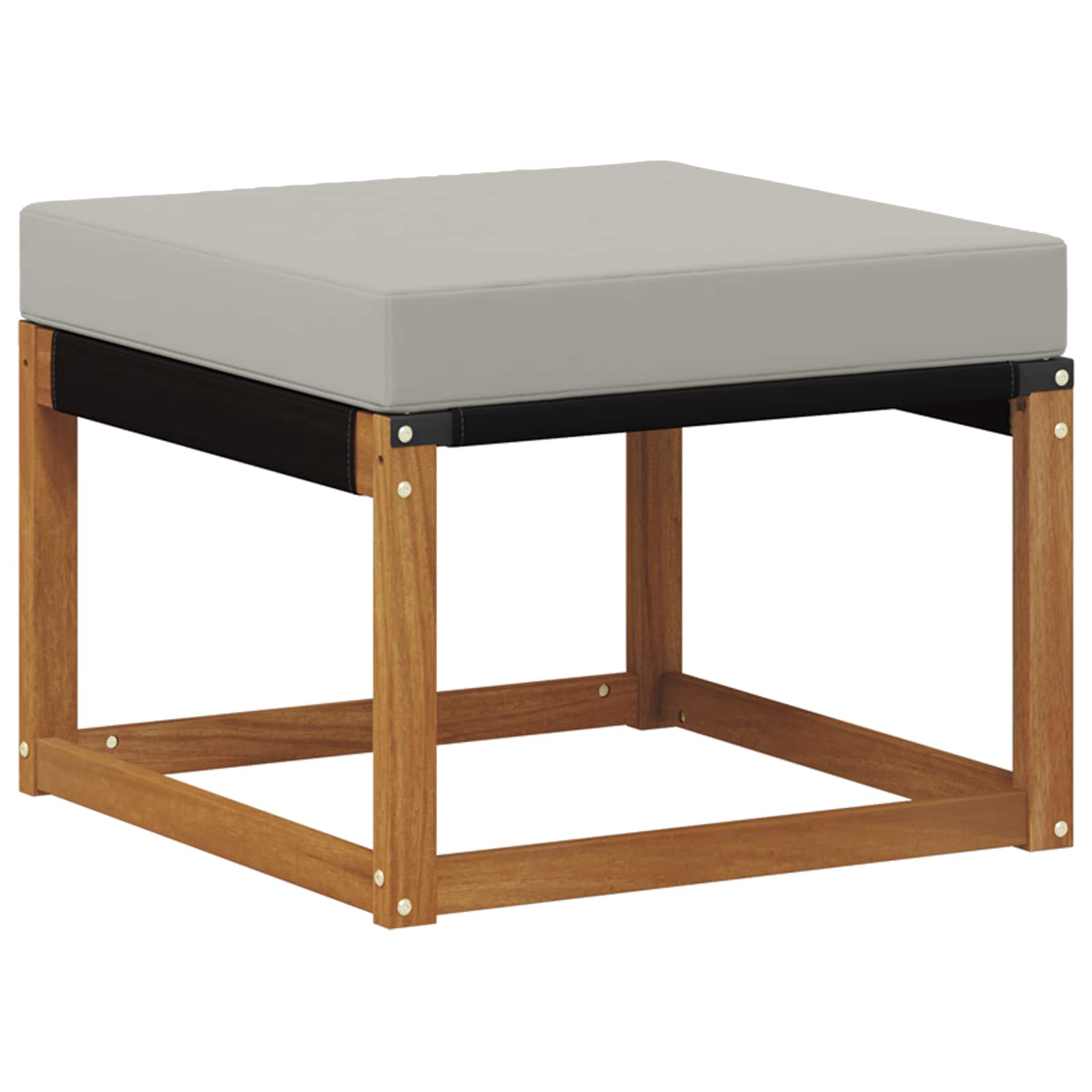 Zunanja garnitura za sedenje 9 pcs Naravna in svetlo siva - slika 10