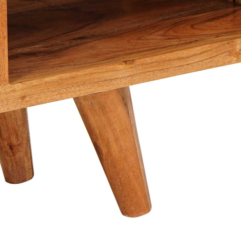 Ντουλάπι TV με ράφι Καφέ 110 x 30 x 40 cm Στερεό Ξύλο Ακακίας - Image 9