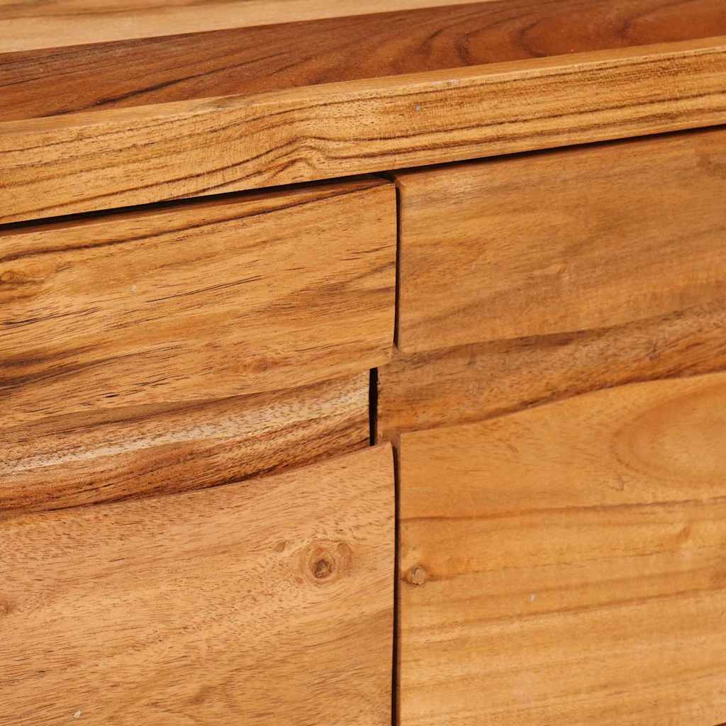 Ντουλάπι TV με ράφι Καφέ 110 x 30 x 40 cm Στερεό Ξύλο Ακακίας - Image 10