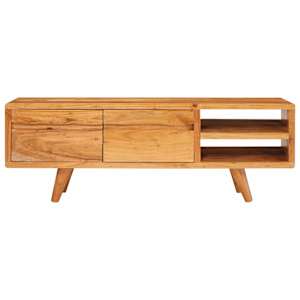 Televizní skříň Hnědá 110 x 30 x 40 cm Masivní akátové dřevo - obrázek 5