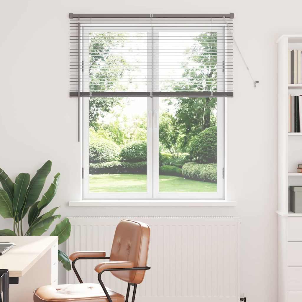 Aknaruloo kardinatega Hõbedane 80 x 130 cm Alumiinium