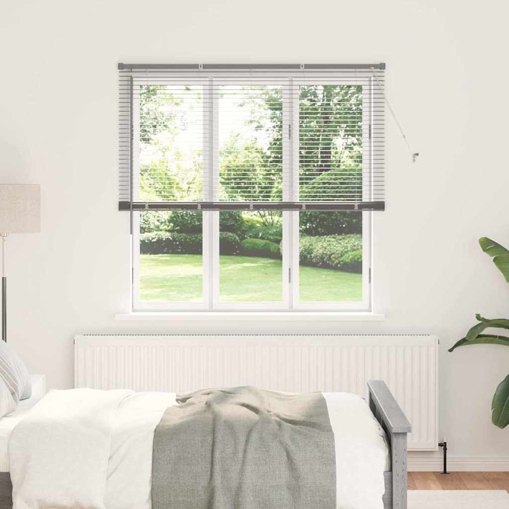 Raam Blind met gordijnen Anders Zilver 140 x 175 cm Aluminium