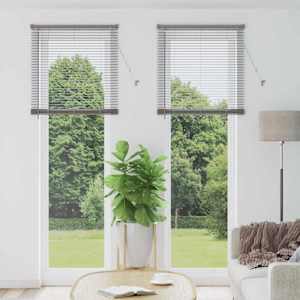 Venecijanske žaluzije srebrna 220 x 80 cm Aluminij