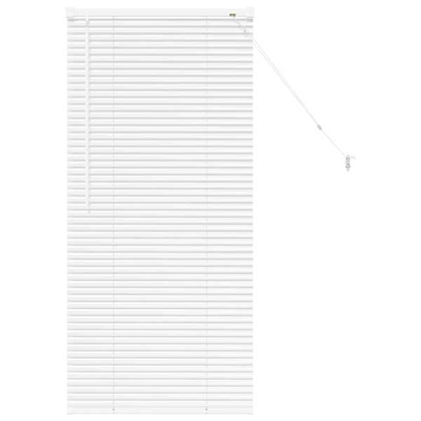 vidaXL Venetsi Rulood Valge 130 x 55 cm Alumiinium