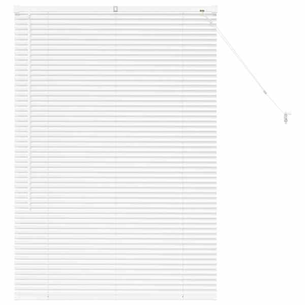 vidaXL Venetsi Rulood Valge 130 x 90 cm Alumiinium