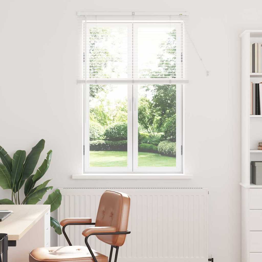 Raam Blind met gordijnen Anders Wit 80 x 130 cm Aluminium