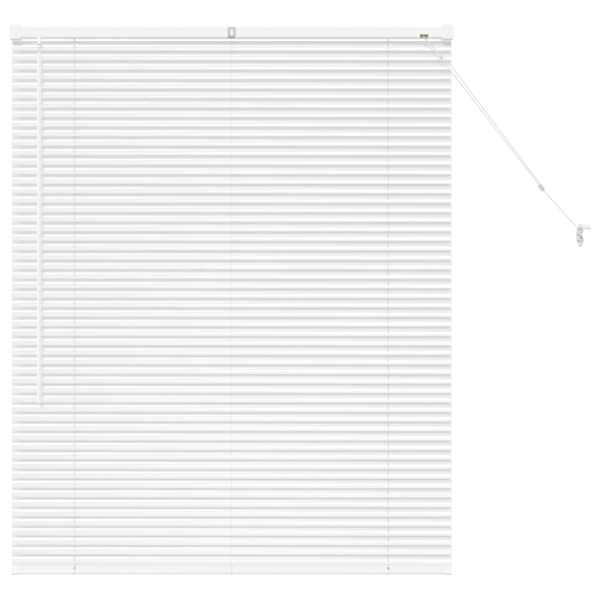 vidaXL Venetsi Rulood Valge 130 x 100 cm Alumiinium