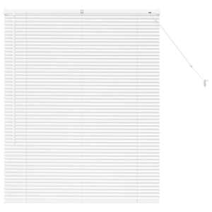 Žaluziové rolety Bílá 130 x 100 cm Hliník - obrázek 2