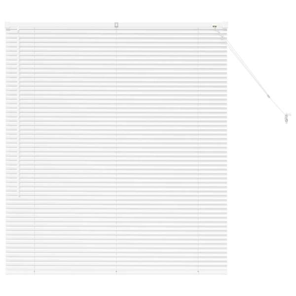 vidaXL Venetsi Rulood Valge 130 x 120 cm Alumiinium