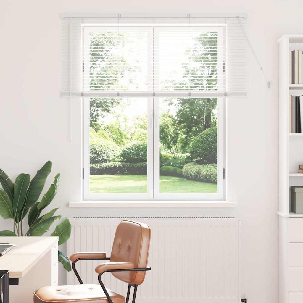 Raam Blind met gordijnen Anders Wit 80 x 130 cm Aluminium