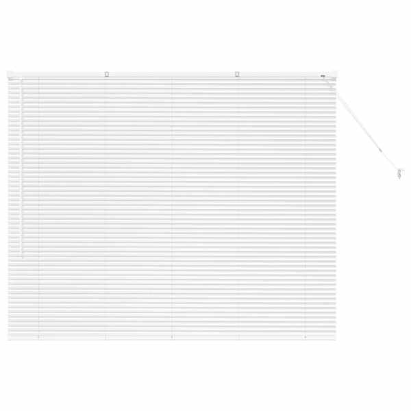 vidaXL Venetsi Rulood Valge 130 x 155 cm Alumiinium