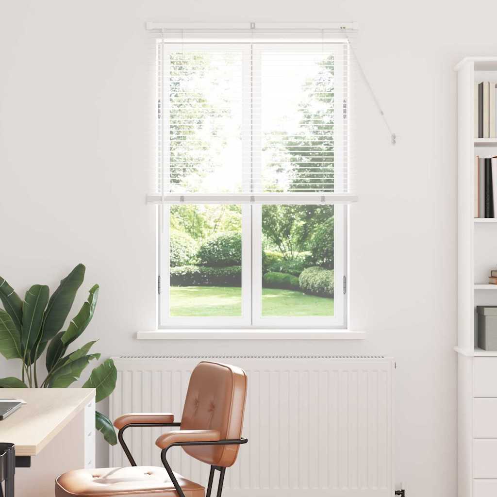 Raam Blind met gordijnen Anders Wit 85 x 175 cm Aluminium