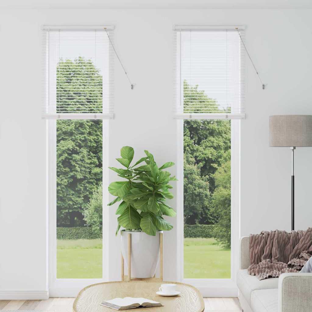 Raam Blind met gordijnen Anders Wit 60 x 220 cm Aluminium