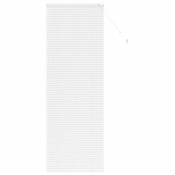 vidaXL Venetsi Rulood Valge 220 x 75 cm Alumiinium