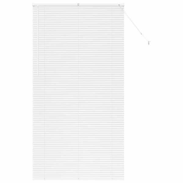 vidaXL Venetsi Rulood Valge 220 x 120 cm Alumiinium