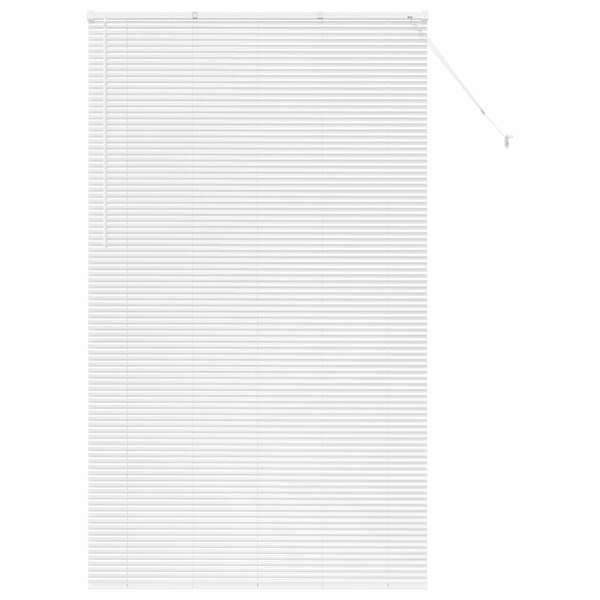 vidaXL Venetsi Rulood Valge 220 x 130 cm Alumiinium