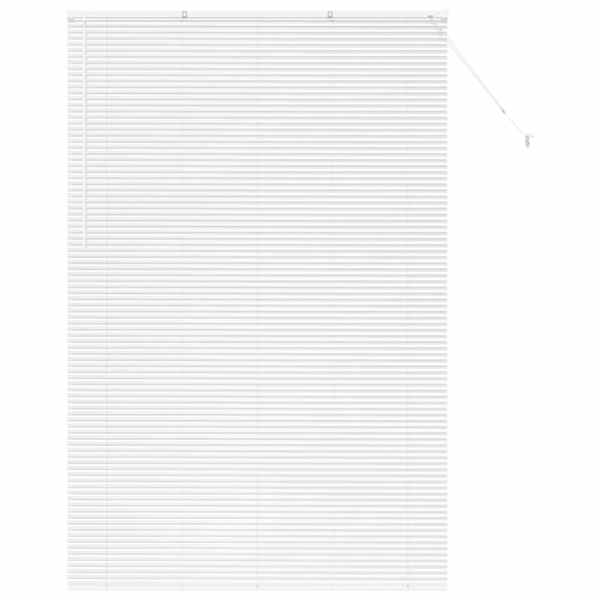 vidaXL Venetsi Rulood Valge 220 x 145 cm Alumiinium