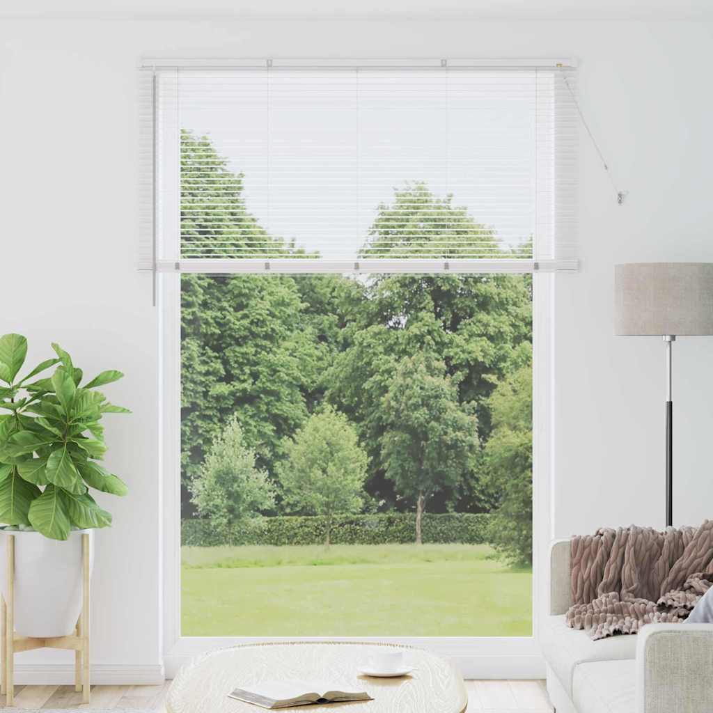 Aknaruloo kardinatega Muu Valge 160 x 220 cm Alumiinium