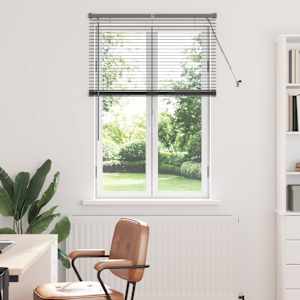 Venecijanske žaluzije Temno siva 130 x 85 cm Aluminij