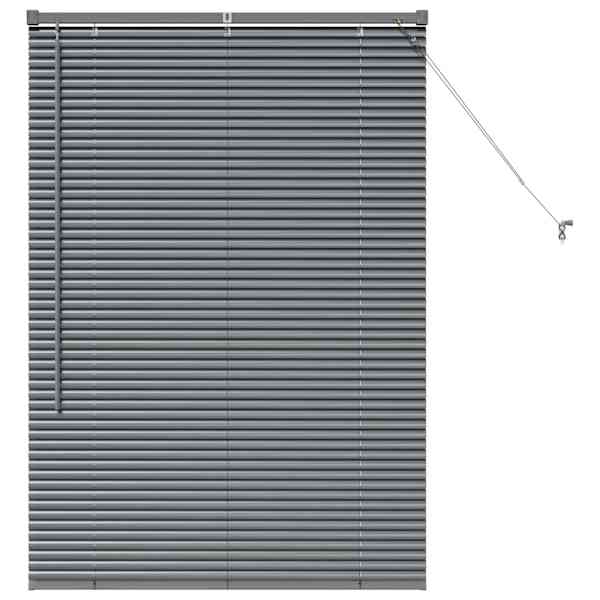 vidaXL Venetsi Rulood Tumehall 130 x 90 cm Alumiinium