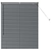 vidaXL Venetsi Rulood Tumehall 130 x 100 cm Alumiinium