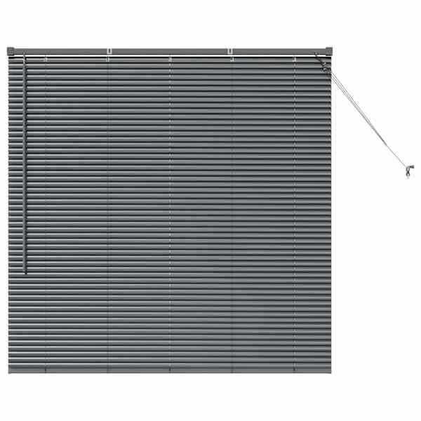 vidaXL Venetsi Rulood Tumehall 130 x 135 cm Alumiinium