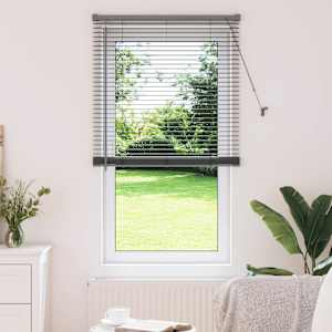 Venecijanske žaluzije Temno siva 175 x 70 cm Aluminij