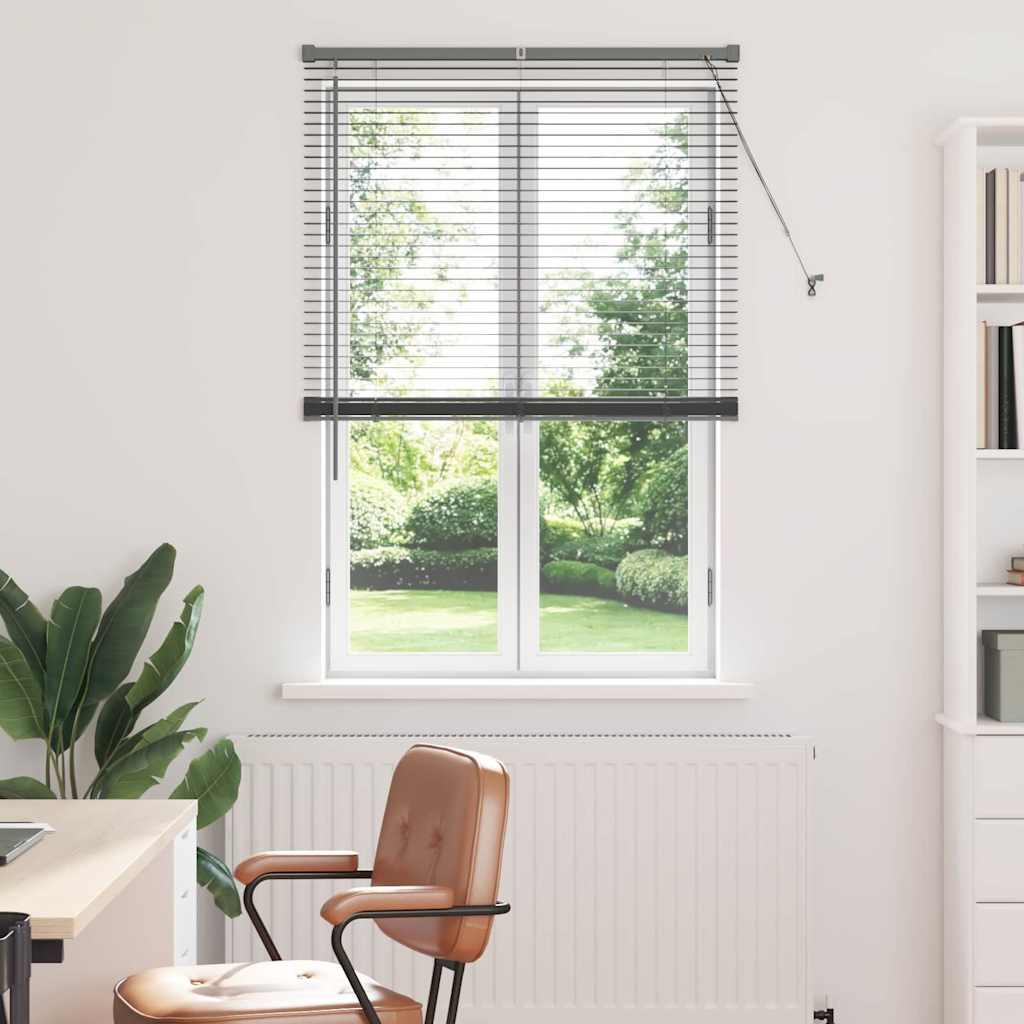Raam Blind met gordijnen Anders Donkergrijs 85 x 175 cm Aluminium
