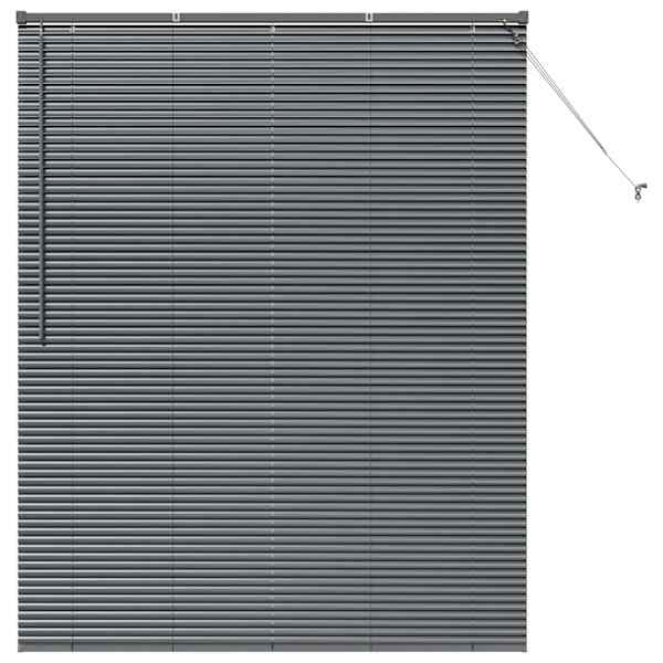 vidaXL Venetsi Rulood Tumehall 175 x 150 cm Alumiinium