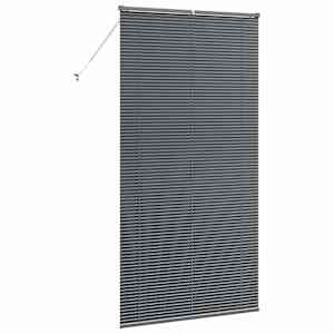 Žaluziové rolety Tmavě šedá 220 x 120 cm Hliník - obrázek 7