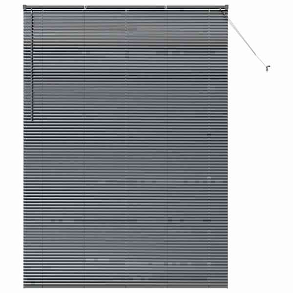 vidaXL Venetsi Rulood Tumehall 220 x 160 cm Alumiinium