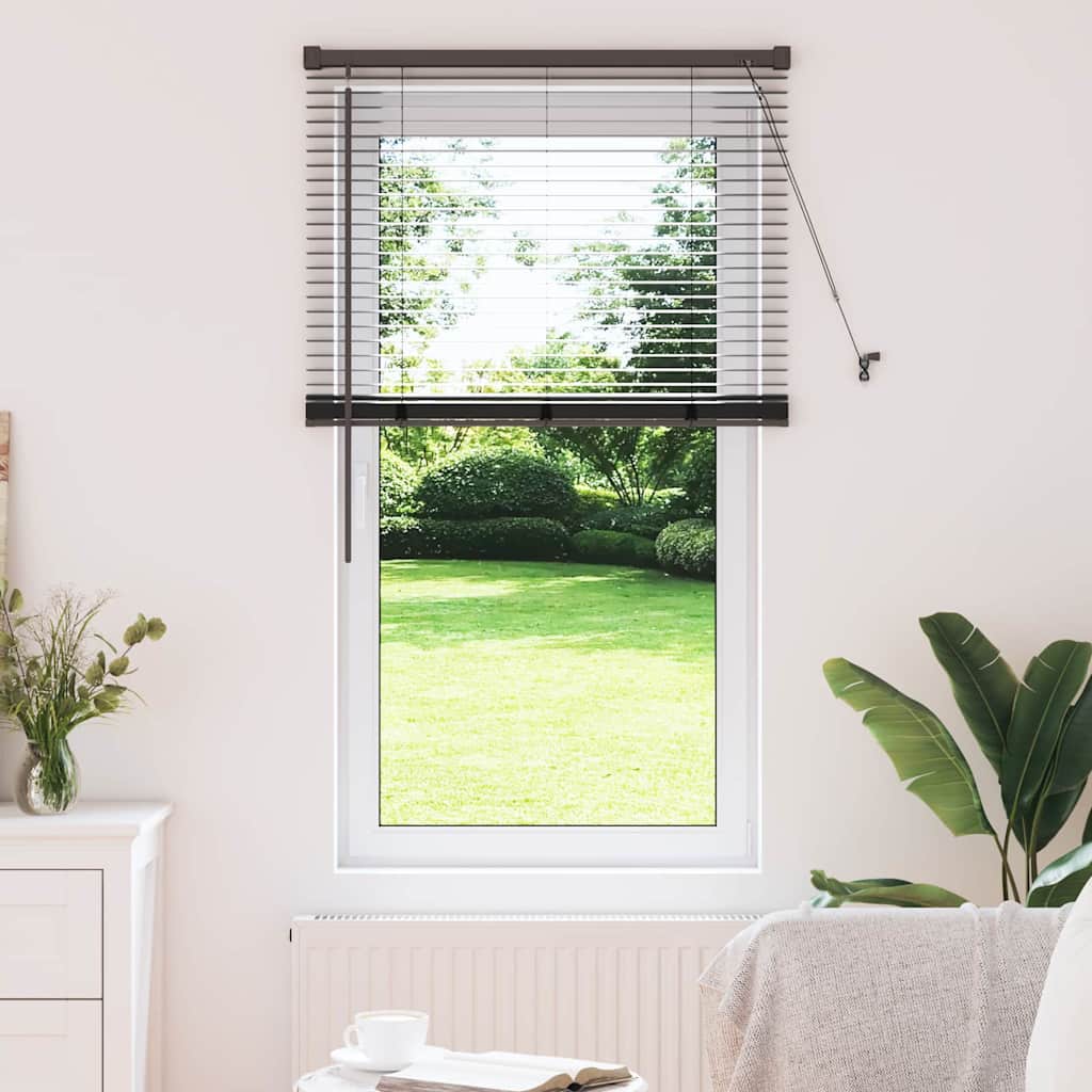 Aknaruloo kardinatega Muu Must 80 x 130 cm Alumiinium