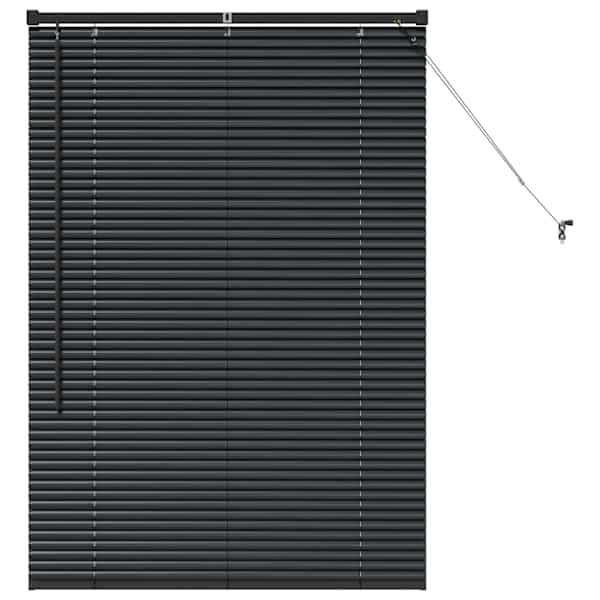 vidaXL Venetsi Rulood Must 130 x 95 cm Alumiinium