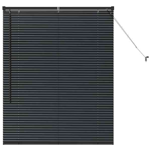 vidaXL Venetsi Rulood Must 130 x 100 cm Alumiinium