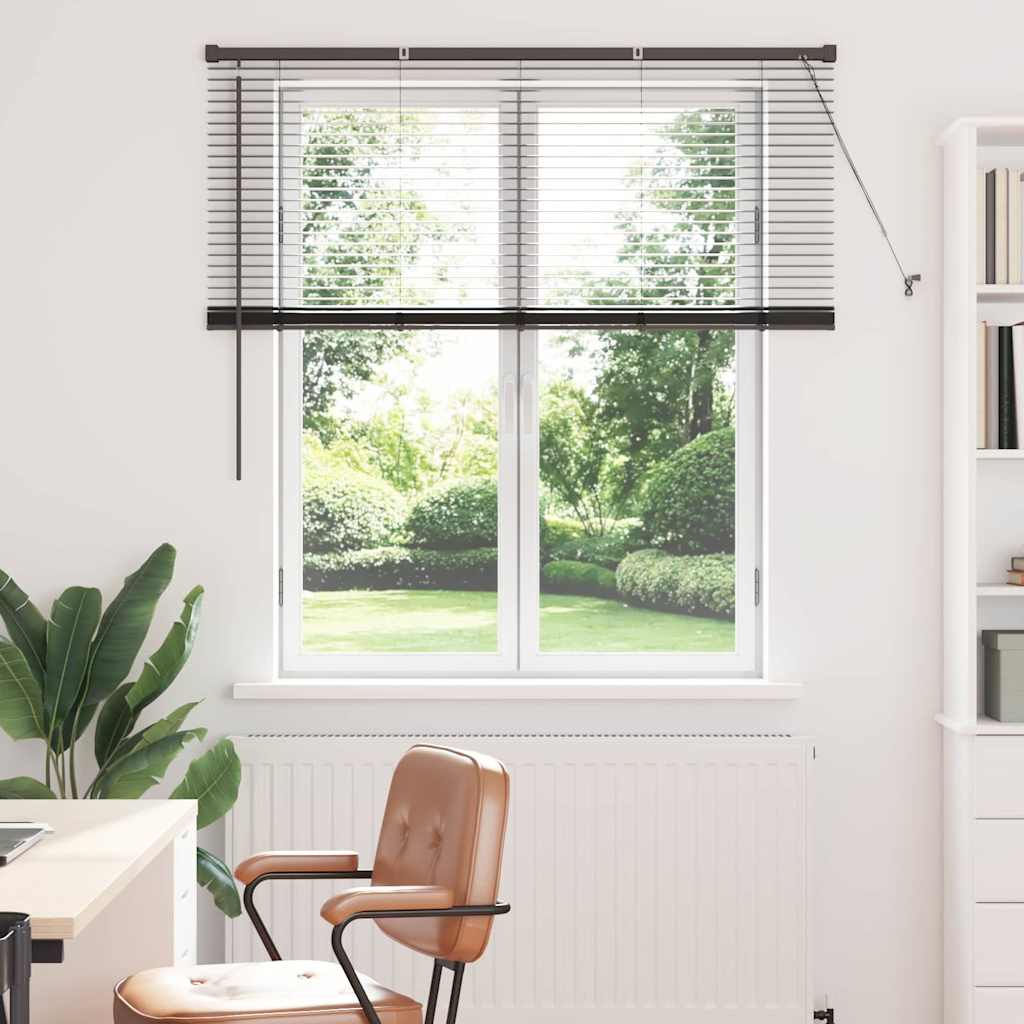 Aknaruloo kardinatega Muu Must 80 x 130 cm Alumiinium