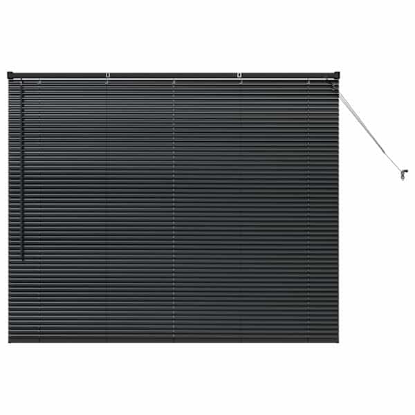 vidaXL Venetsi Rulood Must 130 x 155 cm Alumiinium