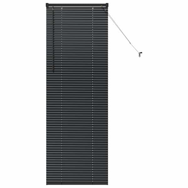 vidaXL Venetsi Rulood Must 175 x 65 cm Alumiinium